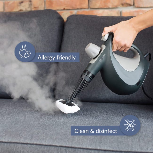 Pulitore A Vapore Portatile Zeegma Draden 1000W - 9 Accessori, 3 Bar, Serbatoio 350ml, Per Casa E Auto - Foto 9