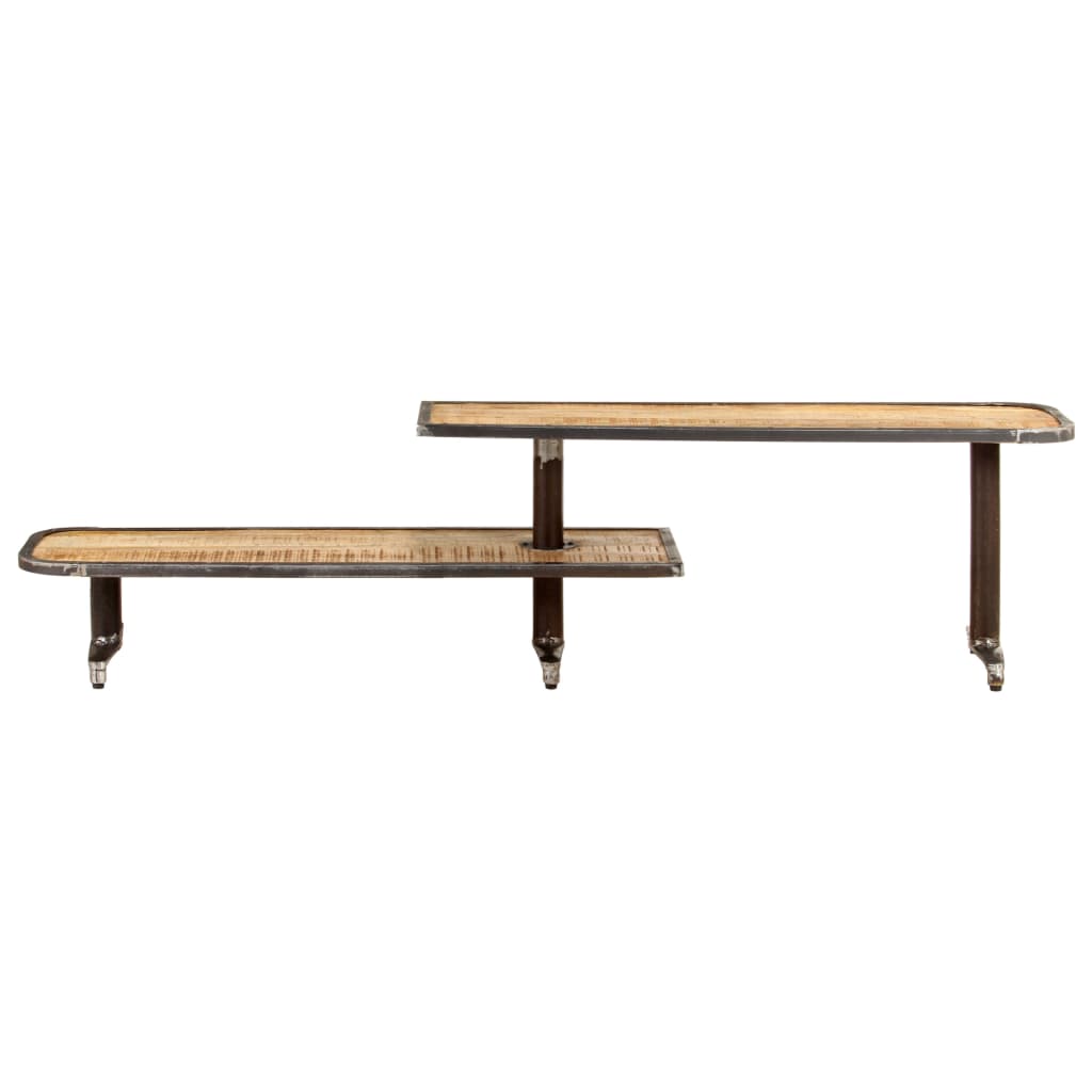 Meuble TV 160 x 30 x 40 cm en bois de manguier massif - 2