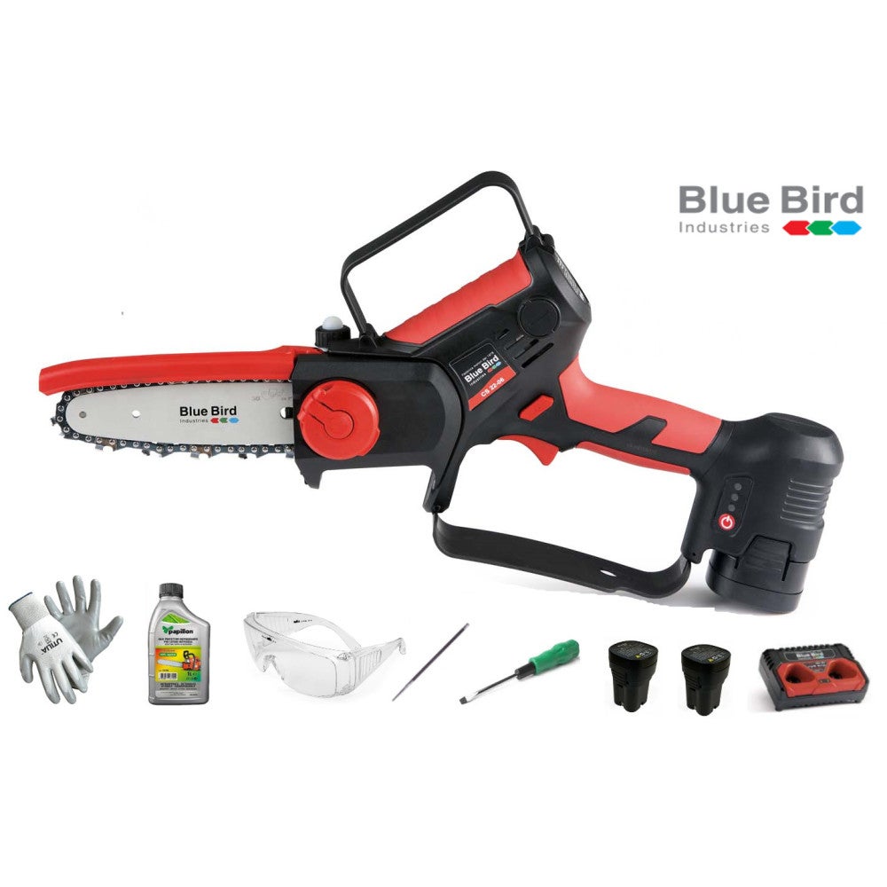 Potatore A Batteria BLUE BIRD CS 22-04 Con 2 Batterie E Caricabatterie - Fatto In Italia