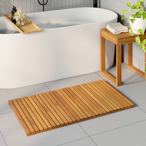 Paco Home Moderno Pelo lungo Bagno tappeto Monocolore Tappetino da bagno Antiscivolo Grigio 40x55 cm