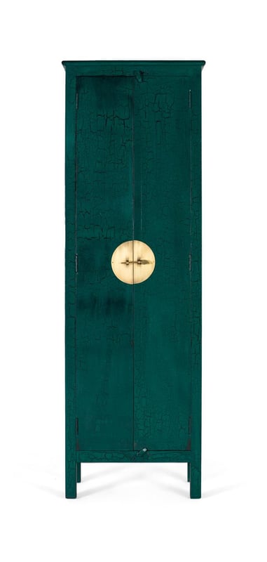 Zdjęcia - Szafa GYC z drewna mango 60 cm w stylu orientalnym - 180x60x35