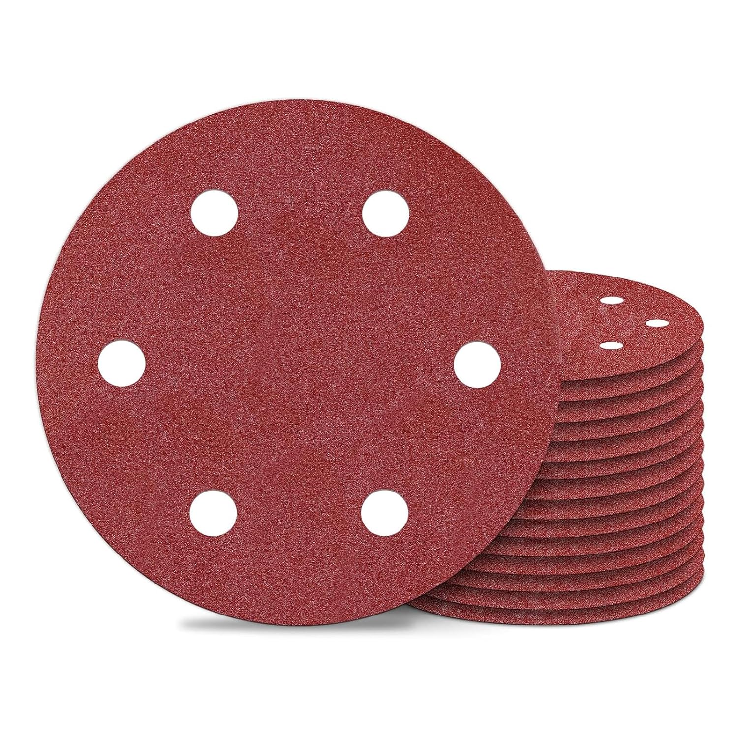 SJLERST Disques De Ponçage 10 Pièces, Disques Abrasifs De 125mm Avec 8 Trous, Grain 150 Pour Polissage Derouillage Finition 81558401