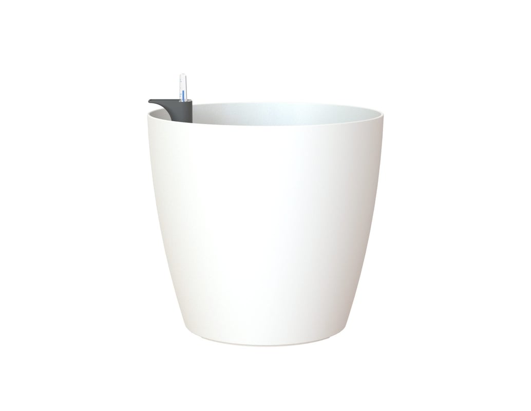 Donica samonawadniająca z polipropylenu SAN REMO biała 30x30x27.3cm