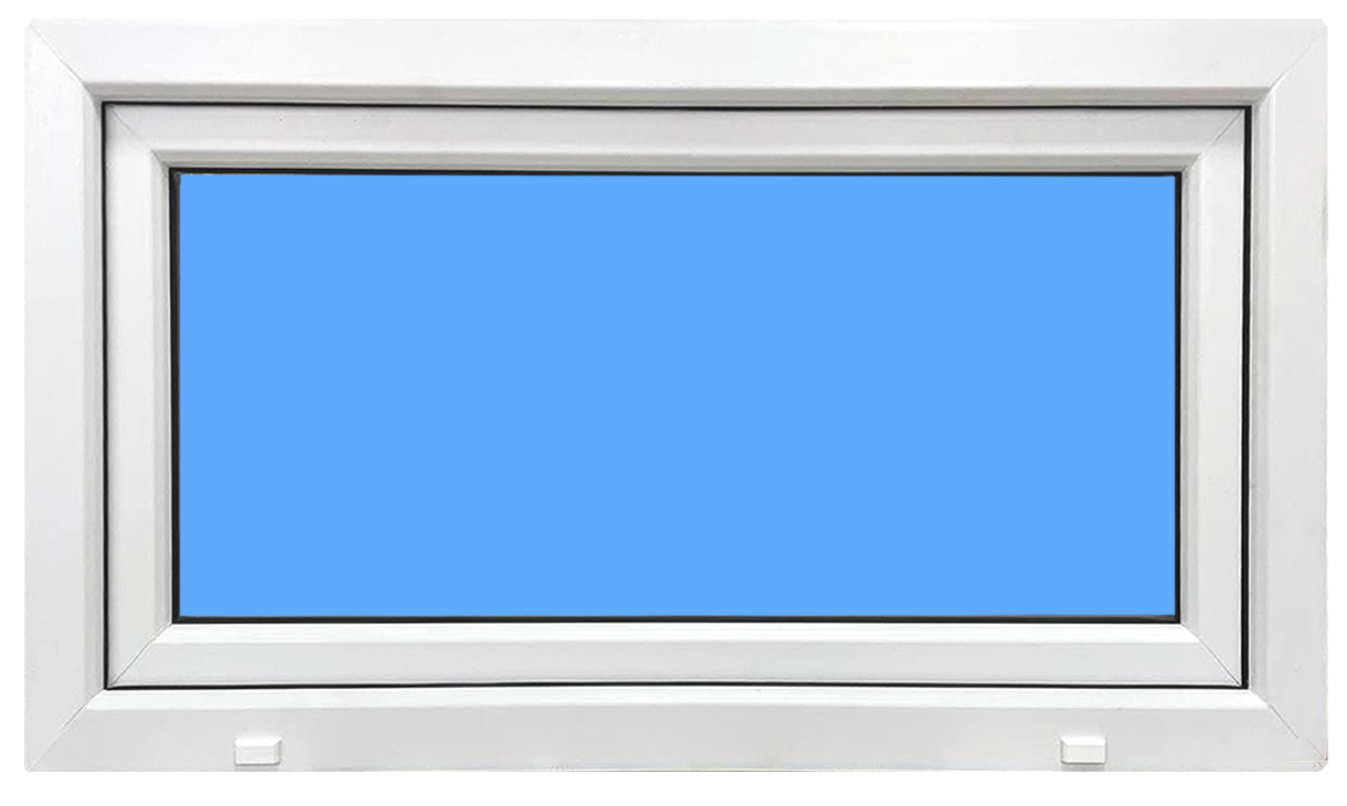 Ventana PVC 800X500 Blanca Oscilante Vidrio Mate - 2