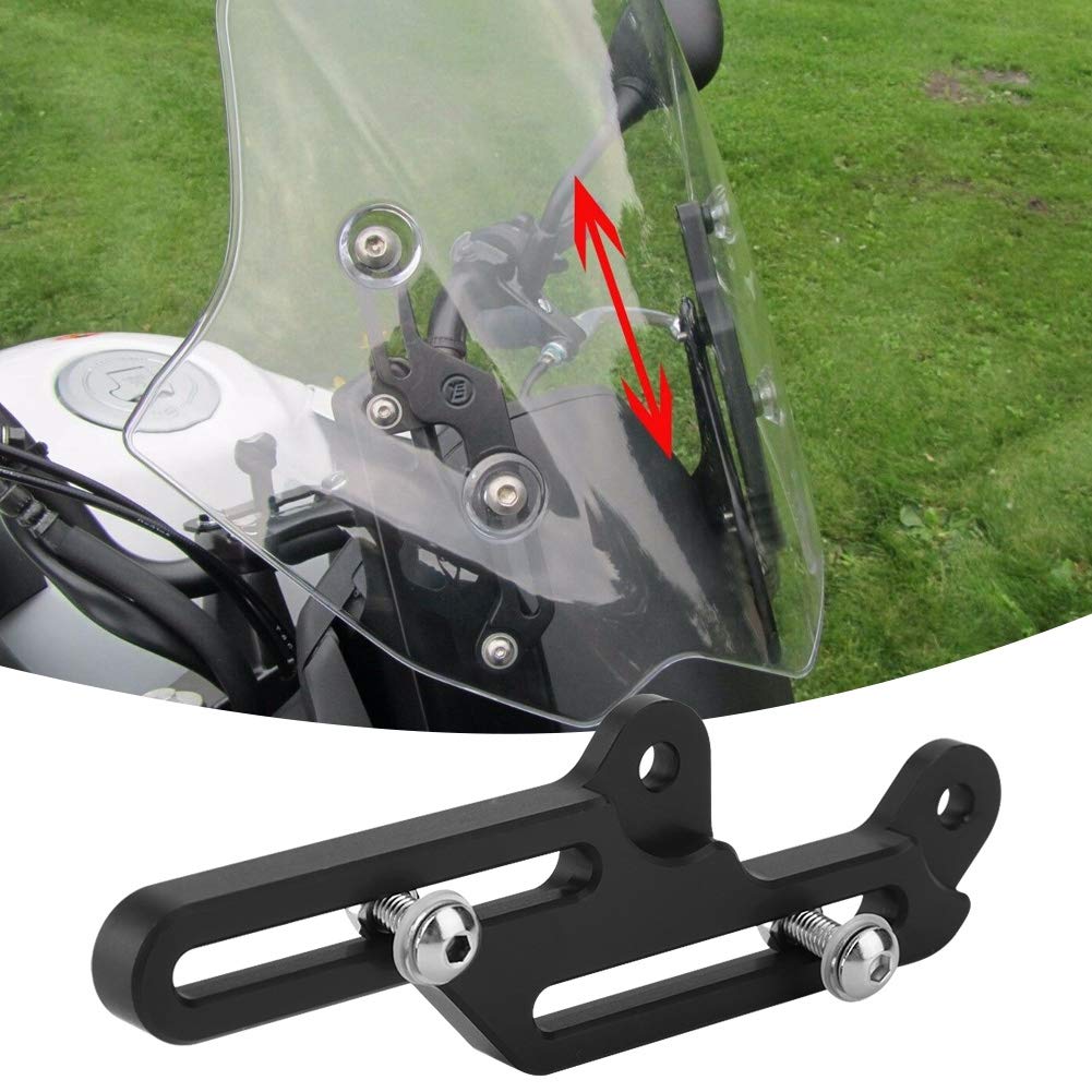 Staffe Regolabili Parabrezza Per Honda NC700X/NC750X 2012-2015 - Alluminio, Nero - Foto 5