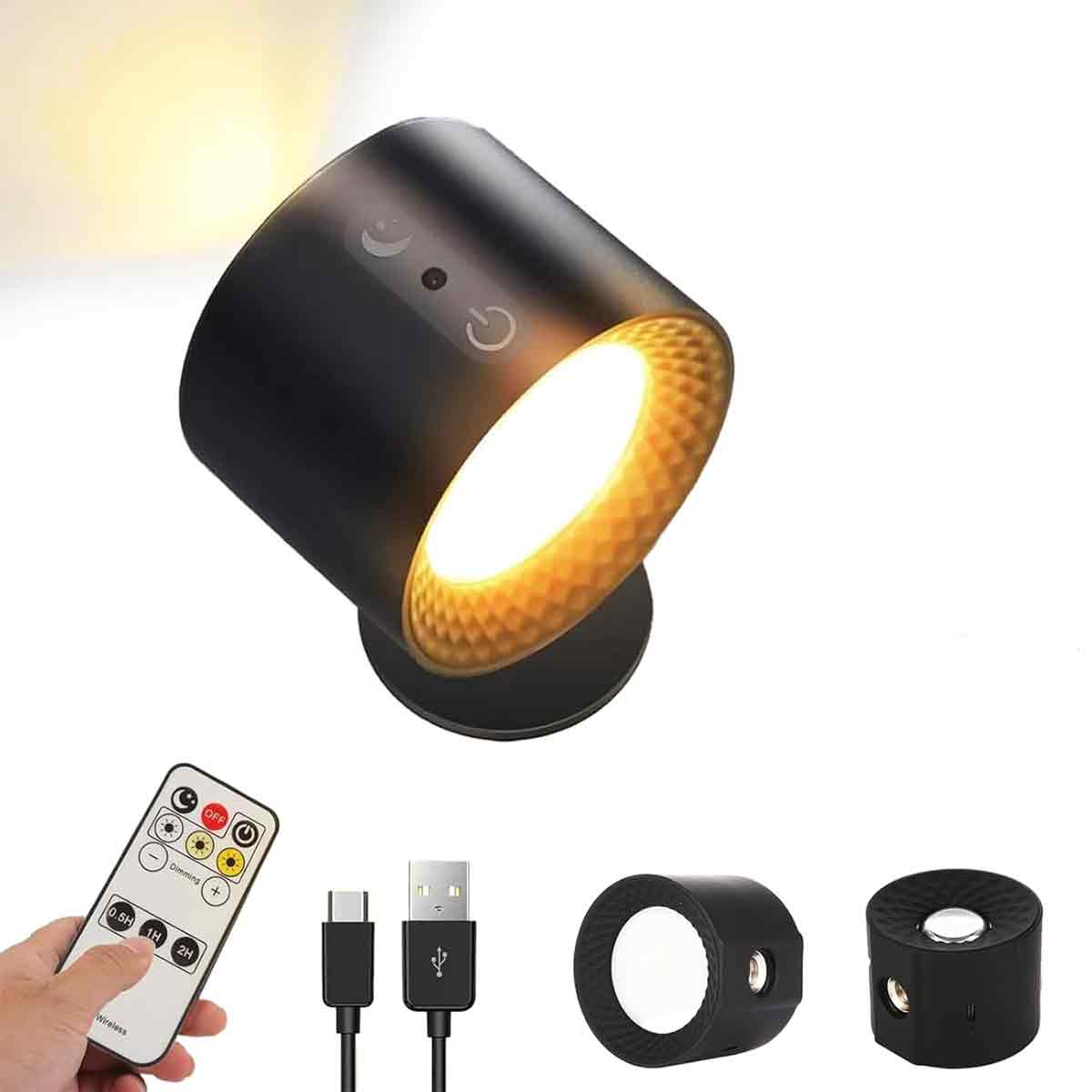 Applique murale LED double face avec télécommande, alimentée par ...