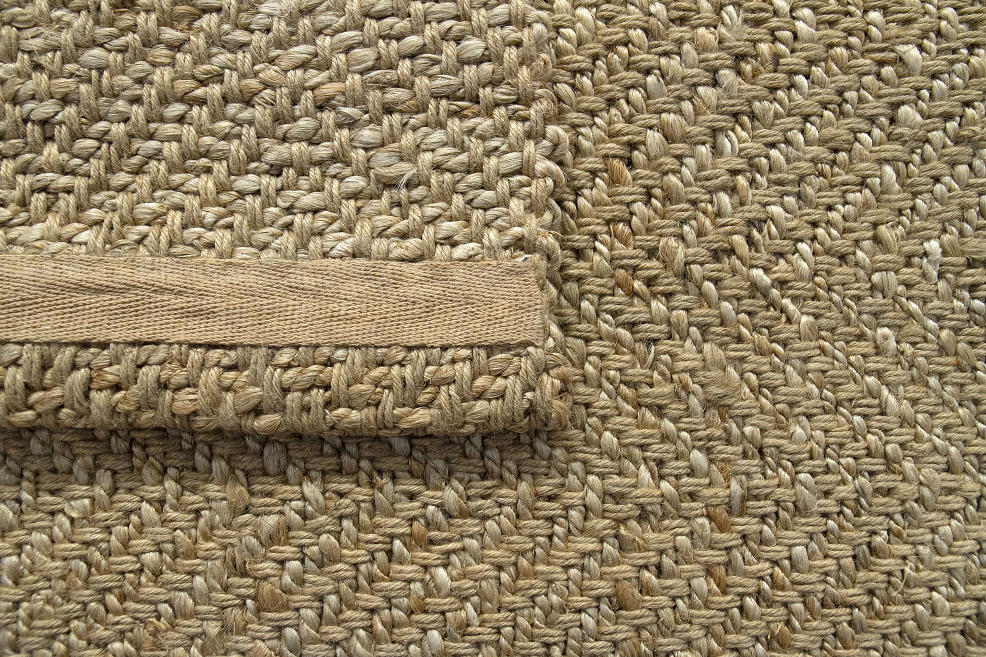 Hamid - ALCÁZAR NATUREL 300x300cm - Tapis de Jute carré décoratif, pour salon, salle à manger, chambre, hall d'entrée - 5