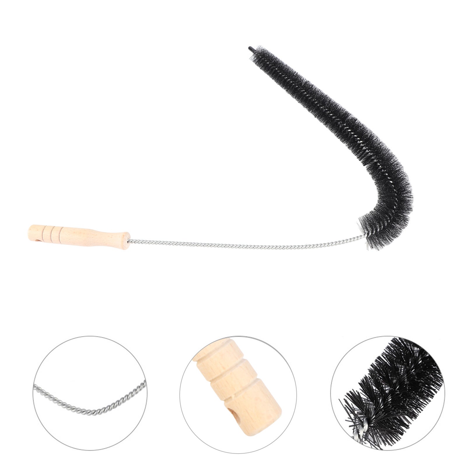 Cepillo de ventilación para secadora, herramienta de limpieza de varilla larga y flexible para eliminar suciedad, polvo, pelusa y obstrucciones - 8