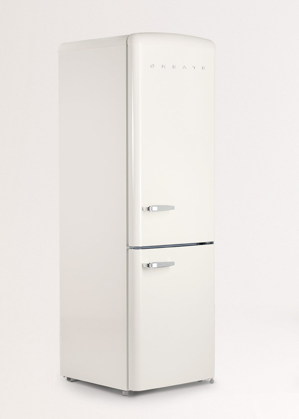 CREATE - FRIDGE STYLANCE 330L - Réfrigérateur combiné de style rétro- Blanc cassé - 5