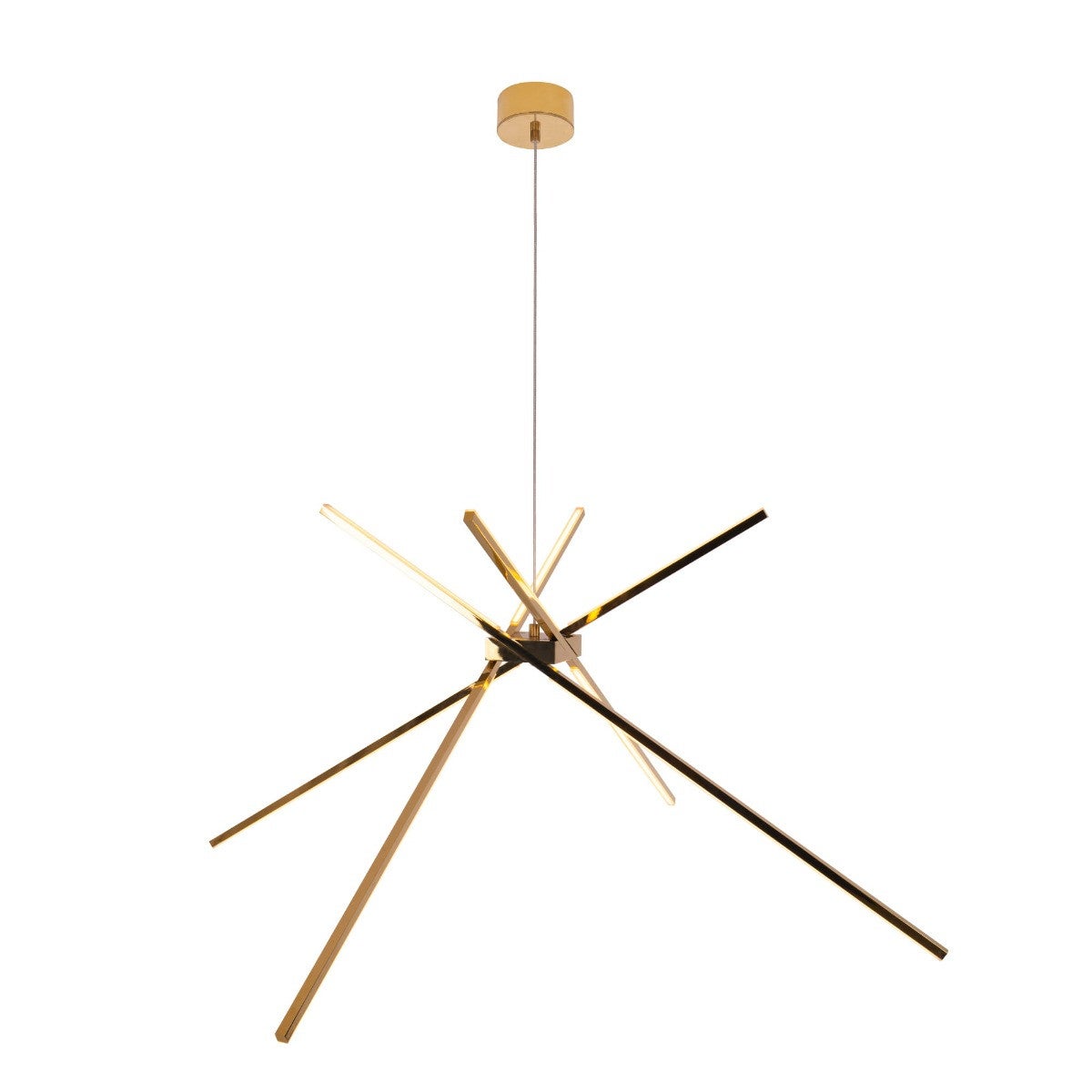 Lampa wisząca SPIDER LED 33W Ciepła biel 2152lm złota wym: 200 x 114 x 114 cm Maxlight