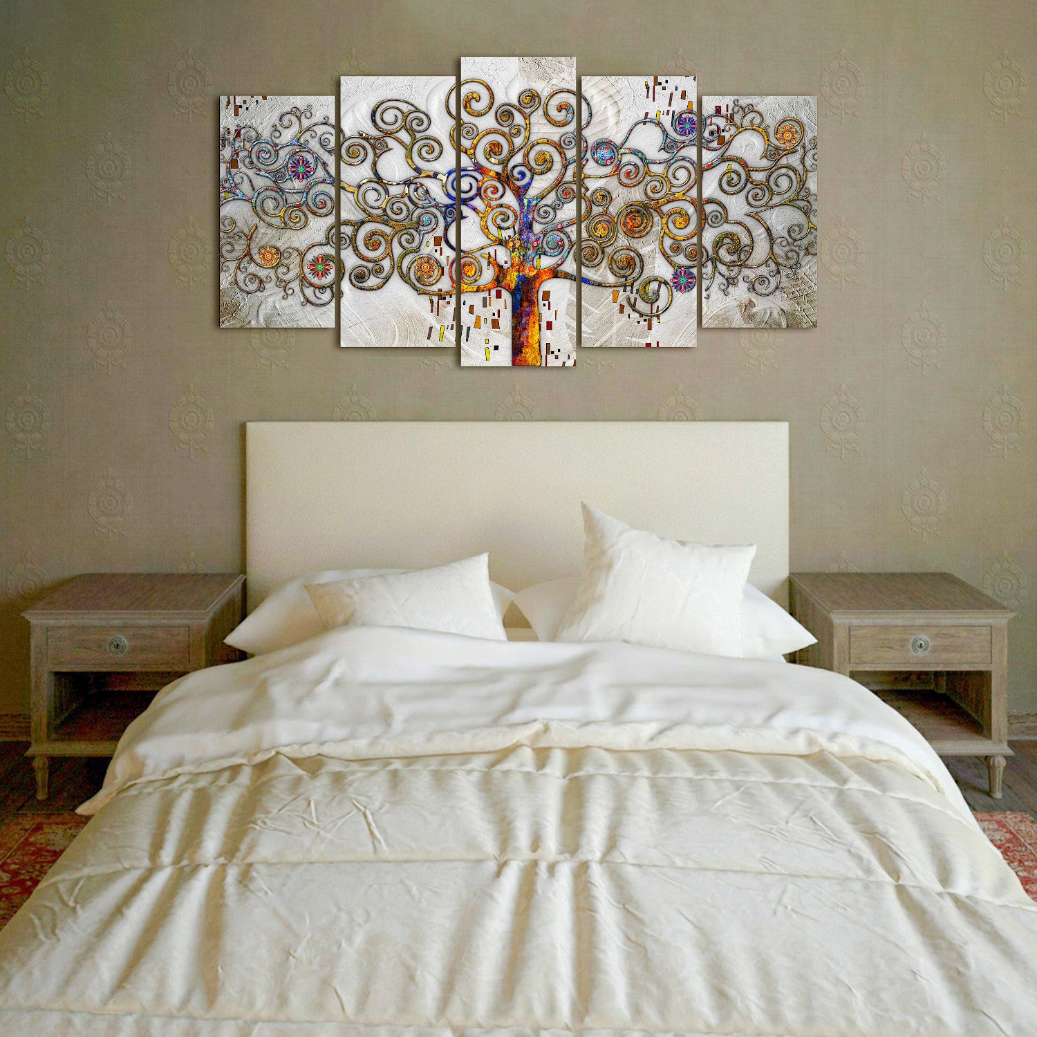 DekoArte - Impression Sur Toile Moderne | Toile Décorative Pour Le Salon Ou Le Chambre | Arbre De La Vie | 150x80cm - 3