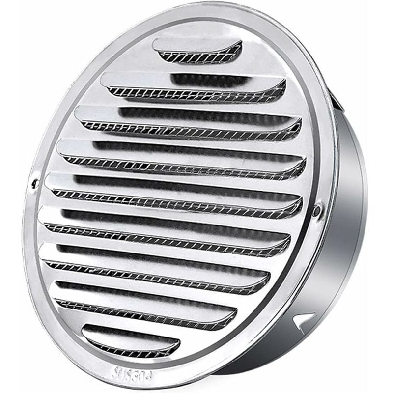 120MM Grille de Ventilation en Acier Inoxydable Grille D'aération Ronde ...