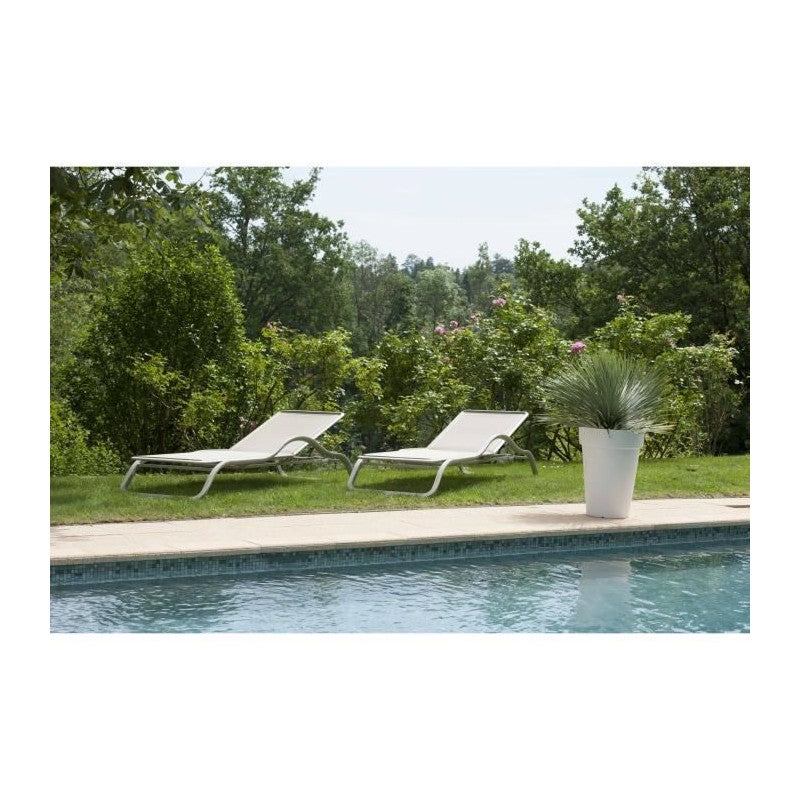 RIVIERA Pot Soleilla haut - 53 cm - Blanc - 2