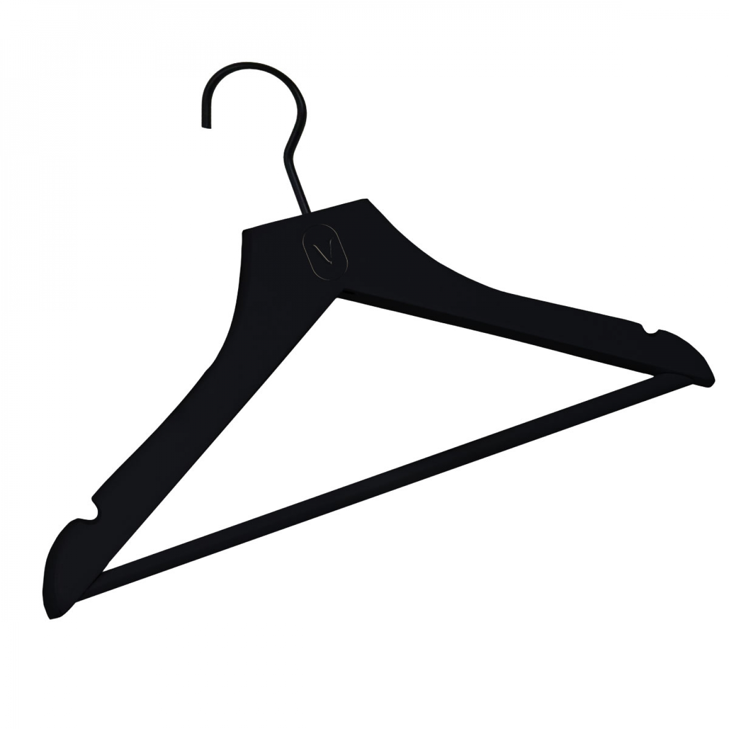 Lot de 20 cintres 32 cm pour vêtements enfant premium avec crochet pivotant à 360° - Noir - Vivezen - 6