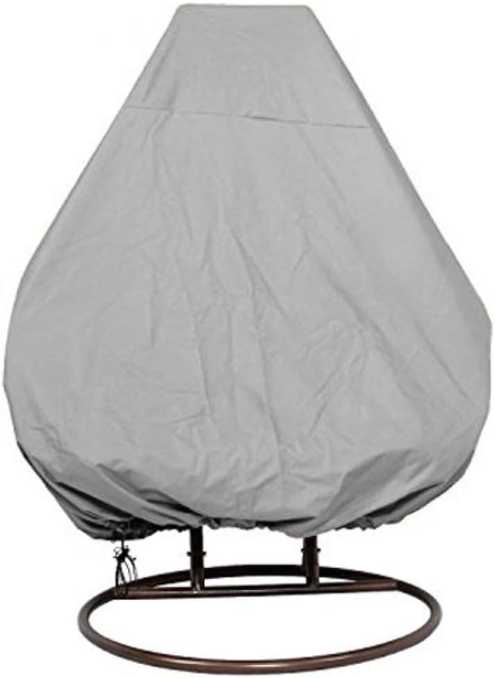 Wodoodporny pokrowiec na wiszący fotel ogrodowy z rattanu - pokrowiec ochronny na fotel w kształcie jajka - pokrowiec z poliestru Oxford 210D i