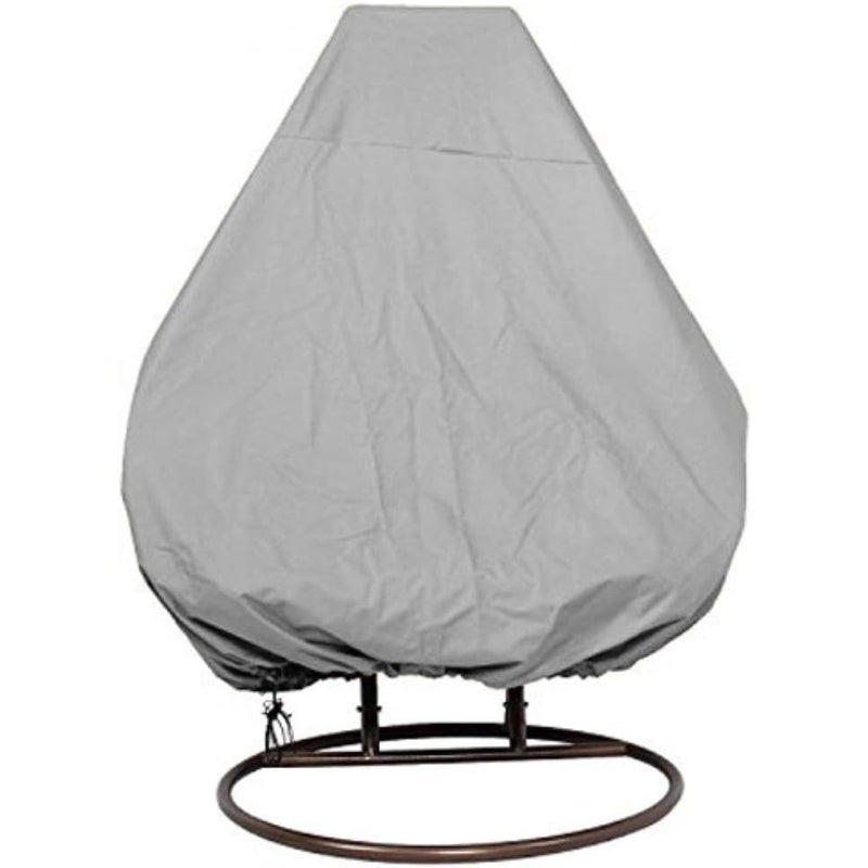Wodoodporny pokrowiec na wiszący fotel ogrodowy z rattanu - pokrowiec ochronny na fotel w kształcie jajka - pokrowiec z poliestru Oxford 210D i