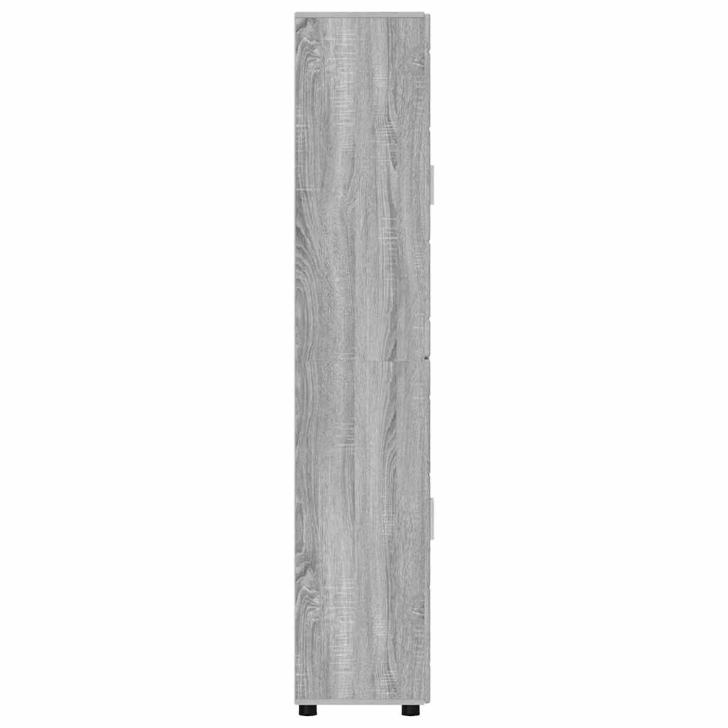 Armoire Haut de rangement - Armoire De Chambre avec étagère Gris Sonoma 60 x 35 x 182 cm - 7