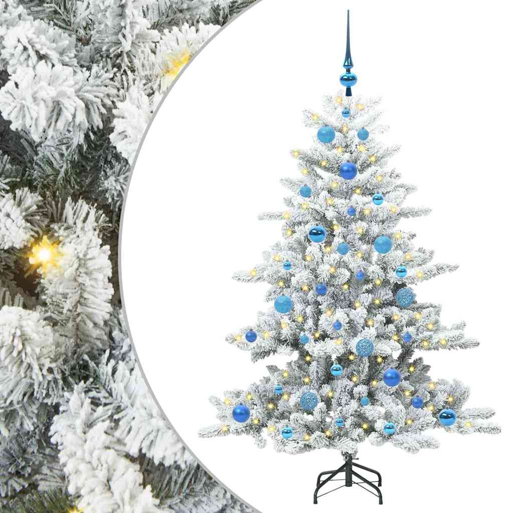 Sztuczna choinka z zawiasami z 150 diodami LED 150 cm PVC
