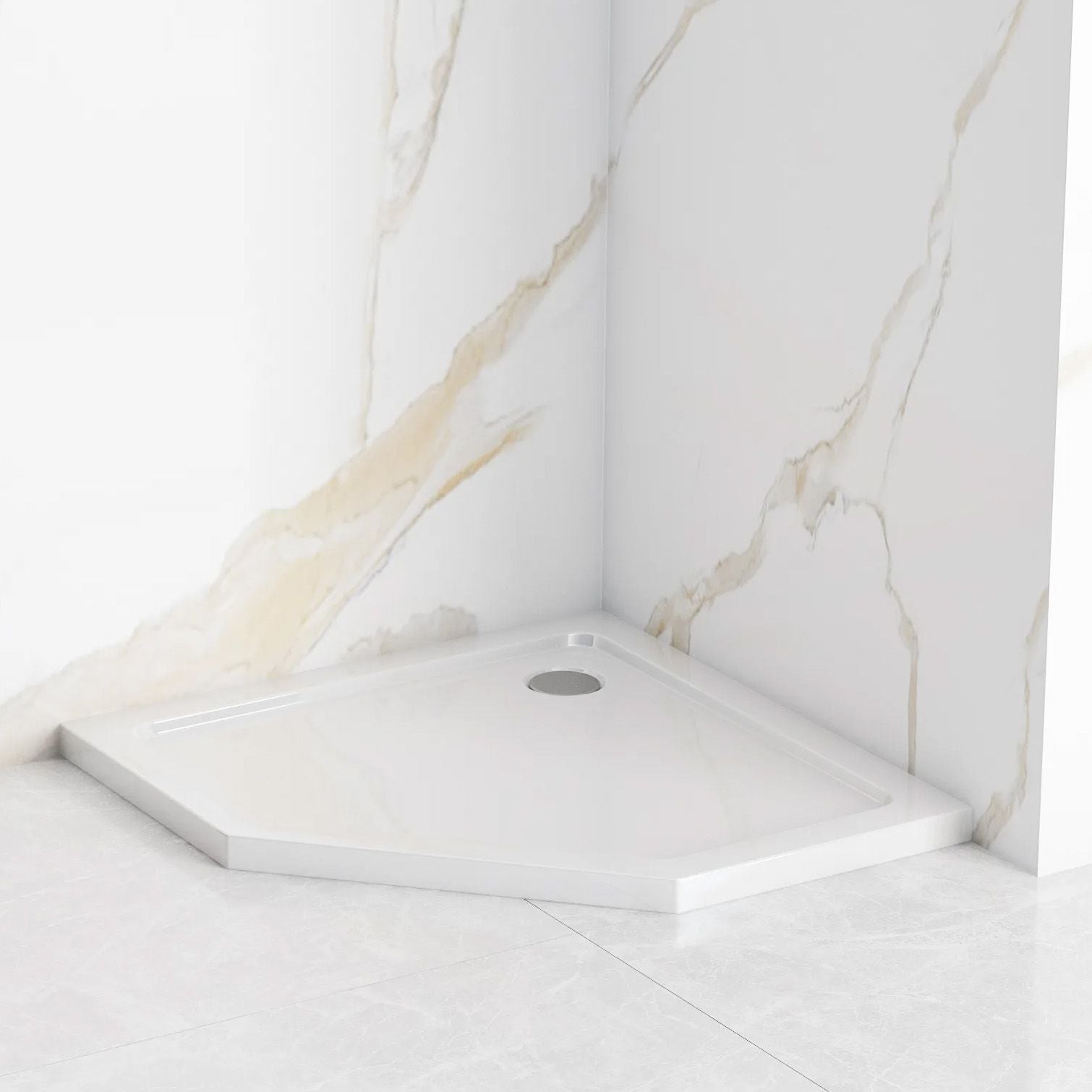 RECEVEUR DE DOUCHE REA DIAMOND 90X90X5CM WHITE - 9