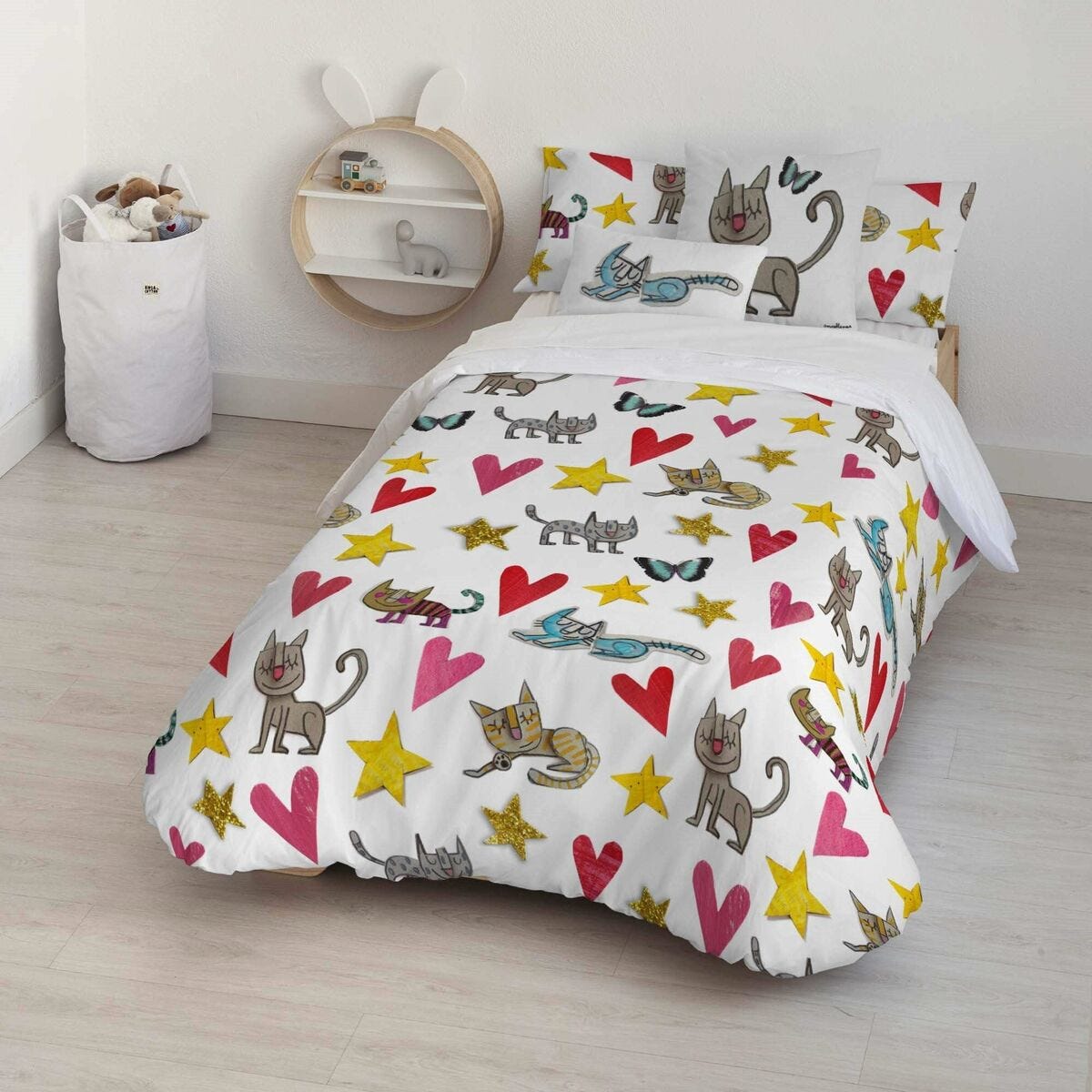 Juego De Ropa De Cama Oxford Baby 3 Piezas - Algodón, Lino, Microfibra, Hipoalergénico, Seguro