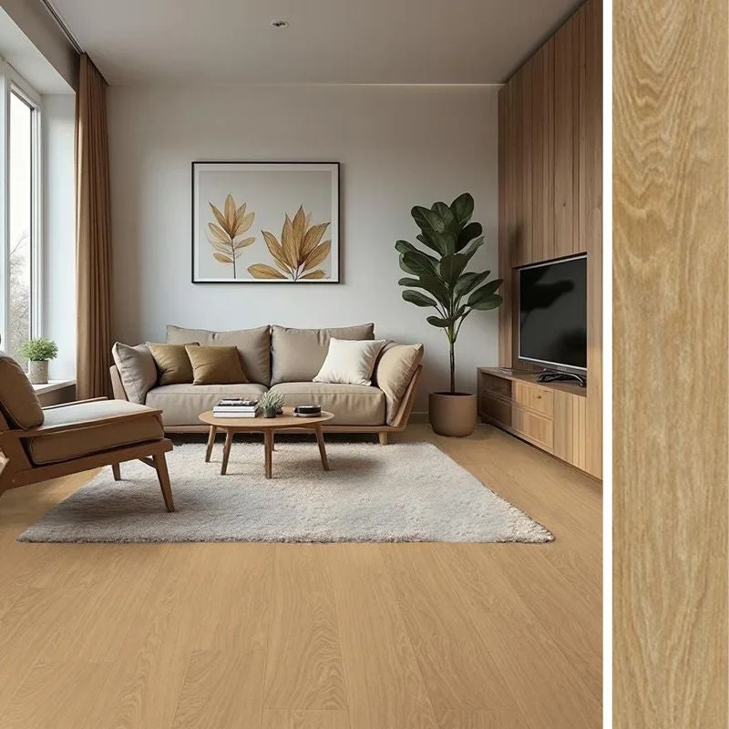 Arquiservi®|pack ahorro % suelo vinílico spc [30,43m²] calidad profesional| firme| silenciosa|antiestático| textura eir |madera roble francés