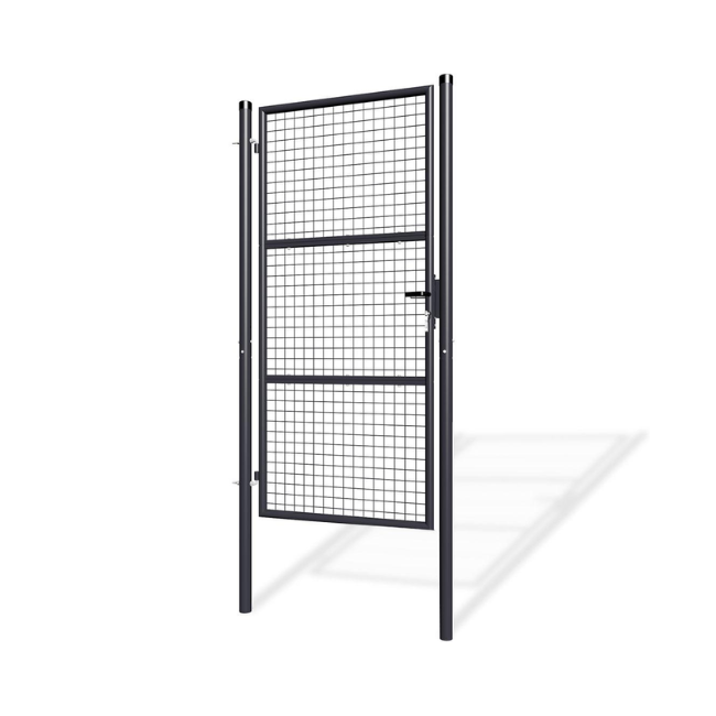 Portillon grillagé 1m OLGA H.200cm Gris - 4