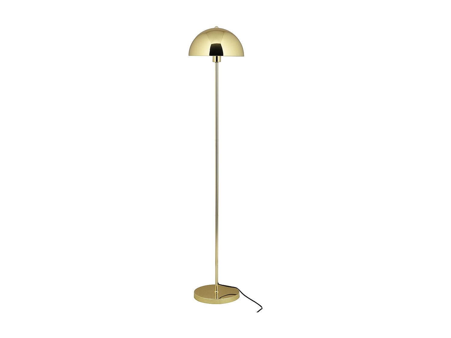 Lampa stojąca vintage imitująca mosiądz - Śred.30 x Wys.149 cm - Złota - ONTARIO