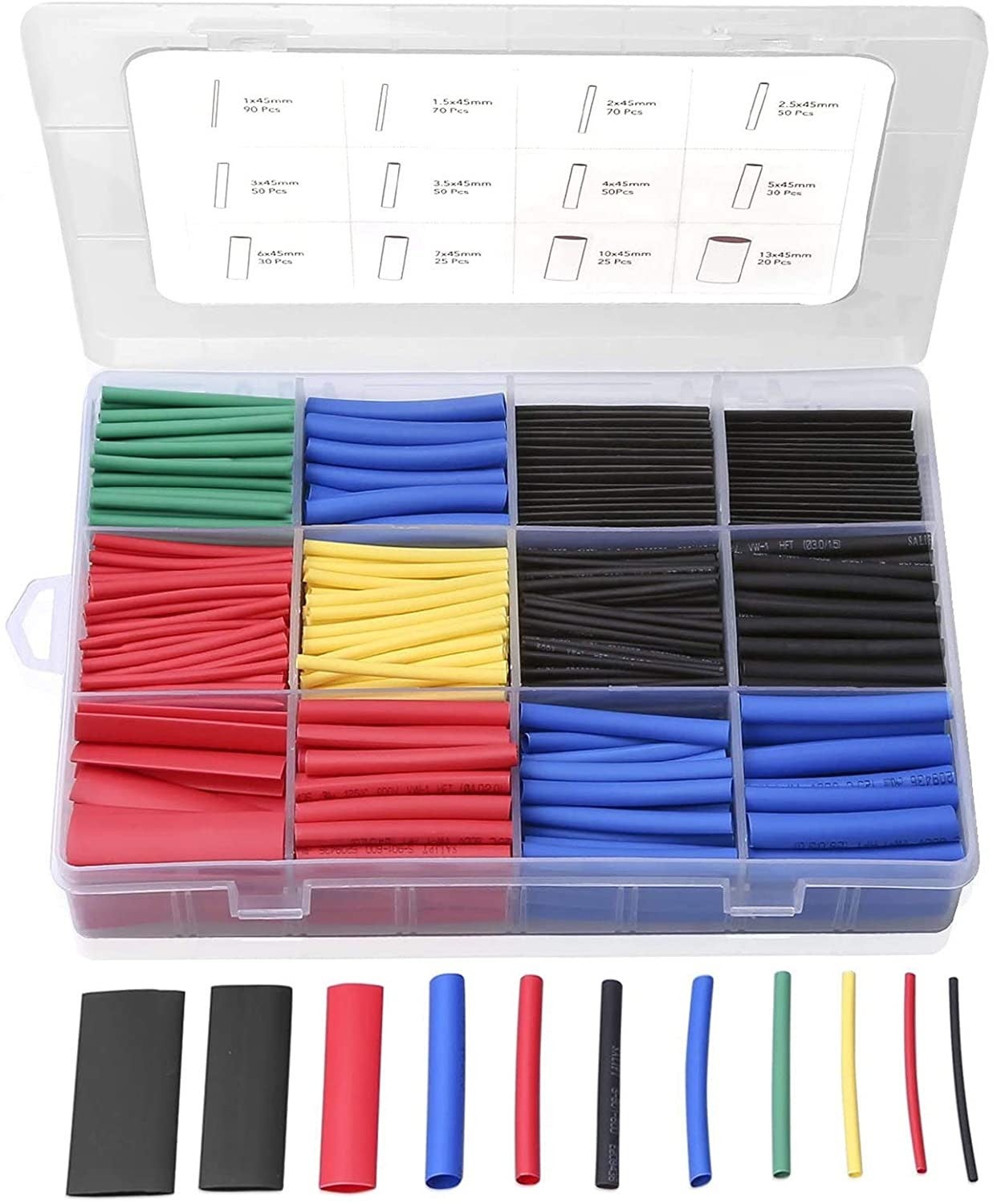 Tubo Termorestringente In PVC Per Batterie 18650 | Guaina Isolante Larghezza 85mm (Appiattita) | Kit 4 Metri | Protezione E Isolamento Elettrico