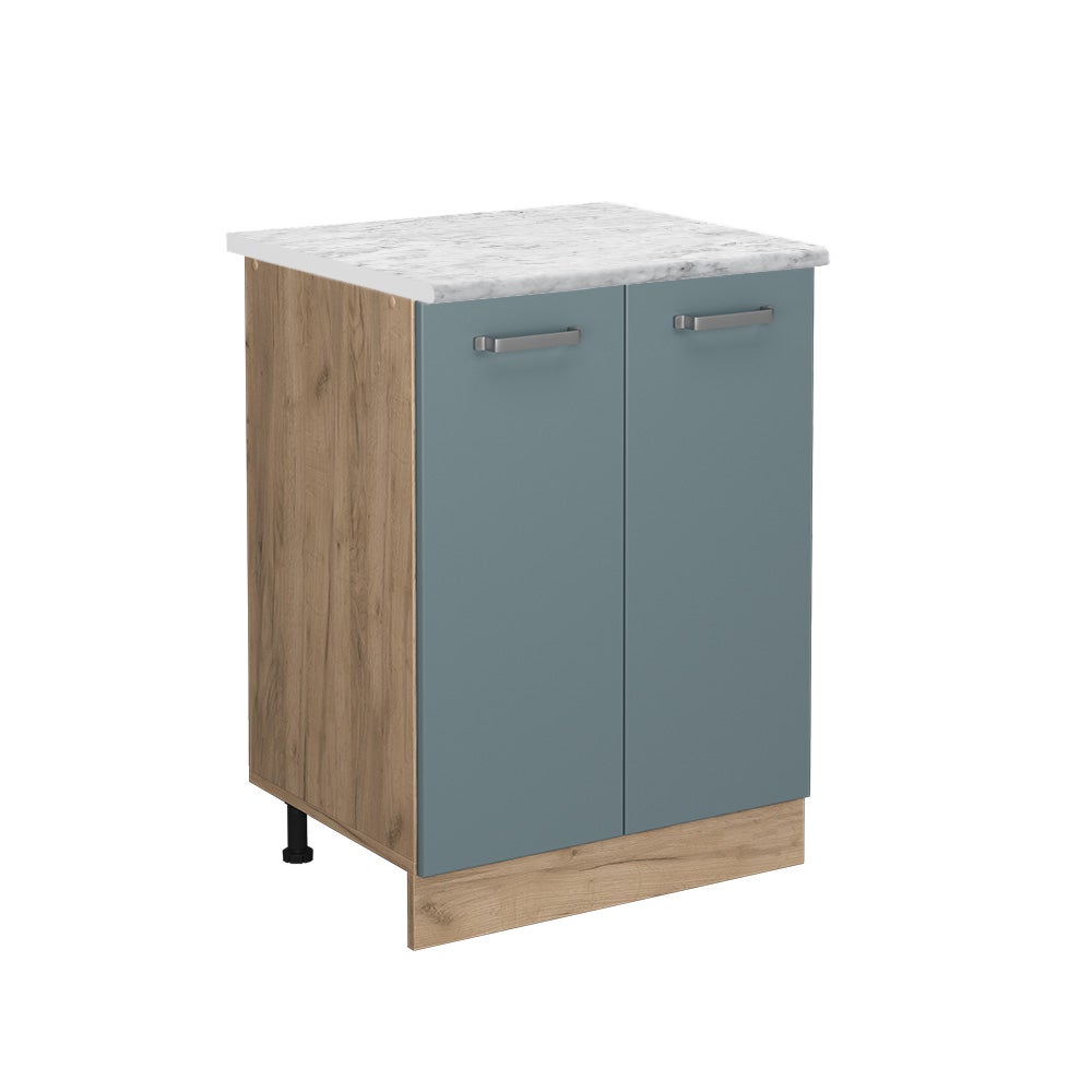 Vicco Szafki kuchenne R-Line, Niebiesko-szary, 60 cm BR Marmur