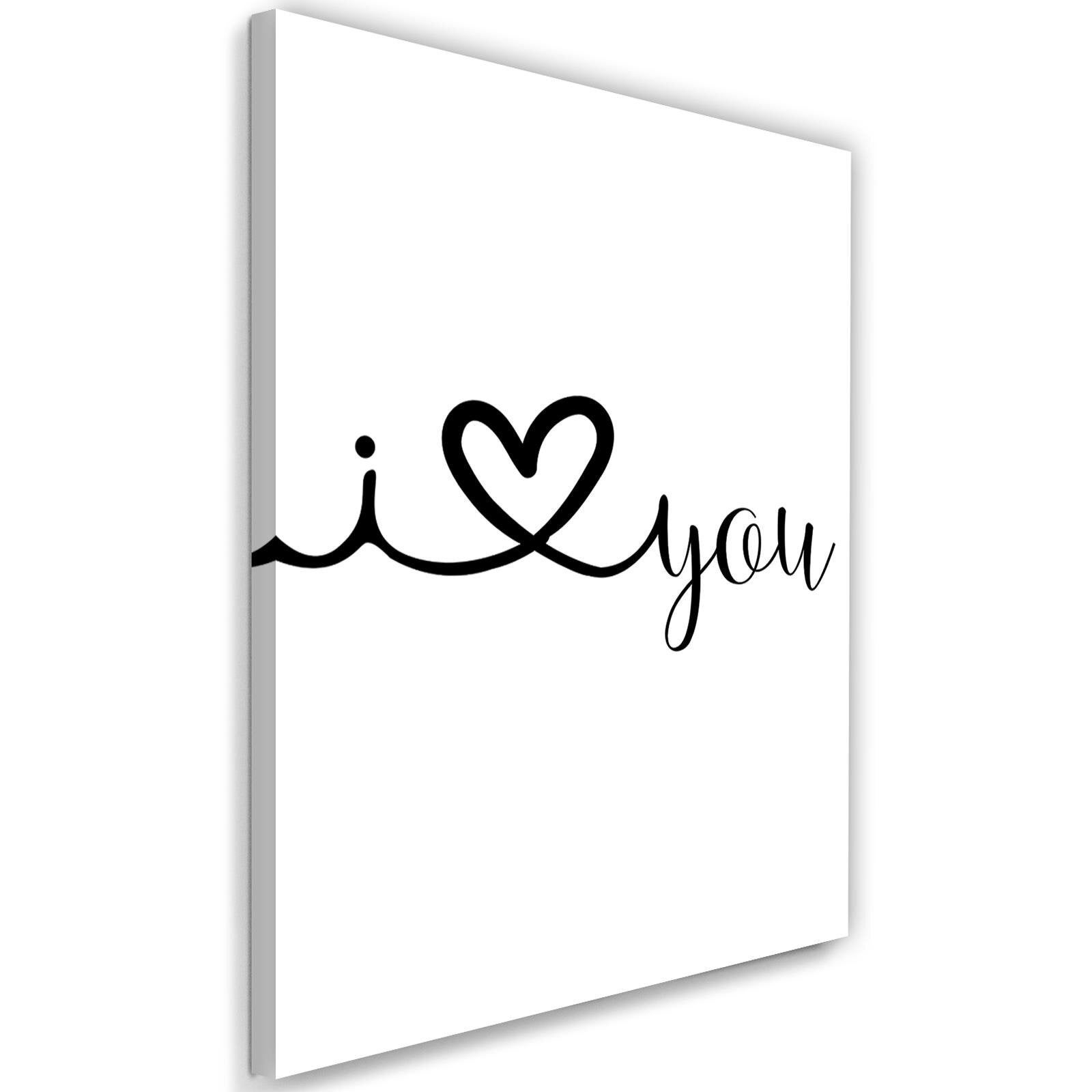 Obraz na płótnie, I love you 40x60