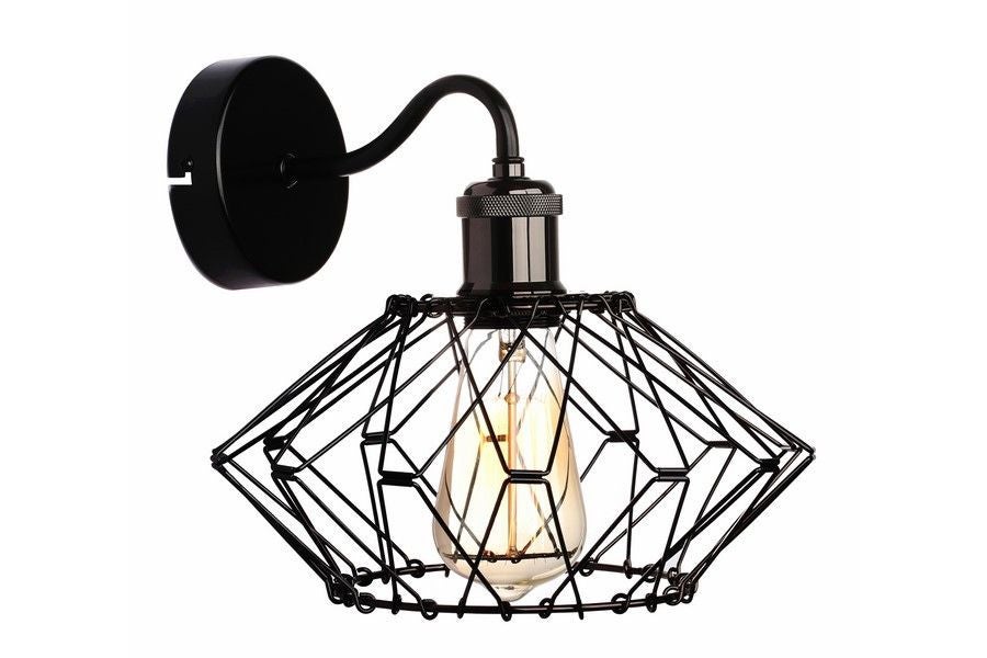 Kinkiet ścienny Cameleon czarny 1xE27x40W wym: 30 x 28 x 22 cm metal IP20 Reality