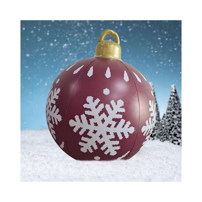 Boule De Noël Gonflable - LED - 58cm - Lumineuse - PVC - Décoration De