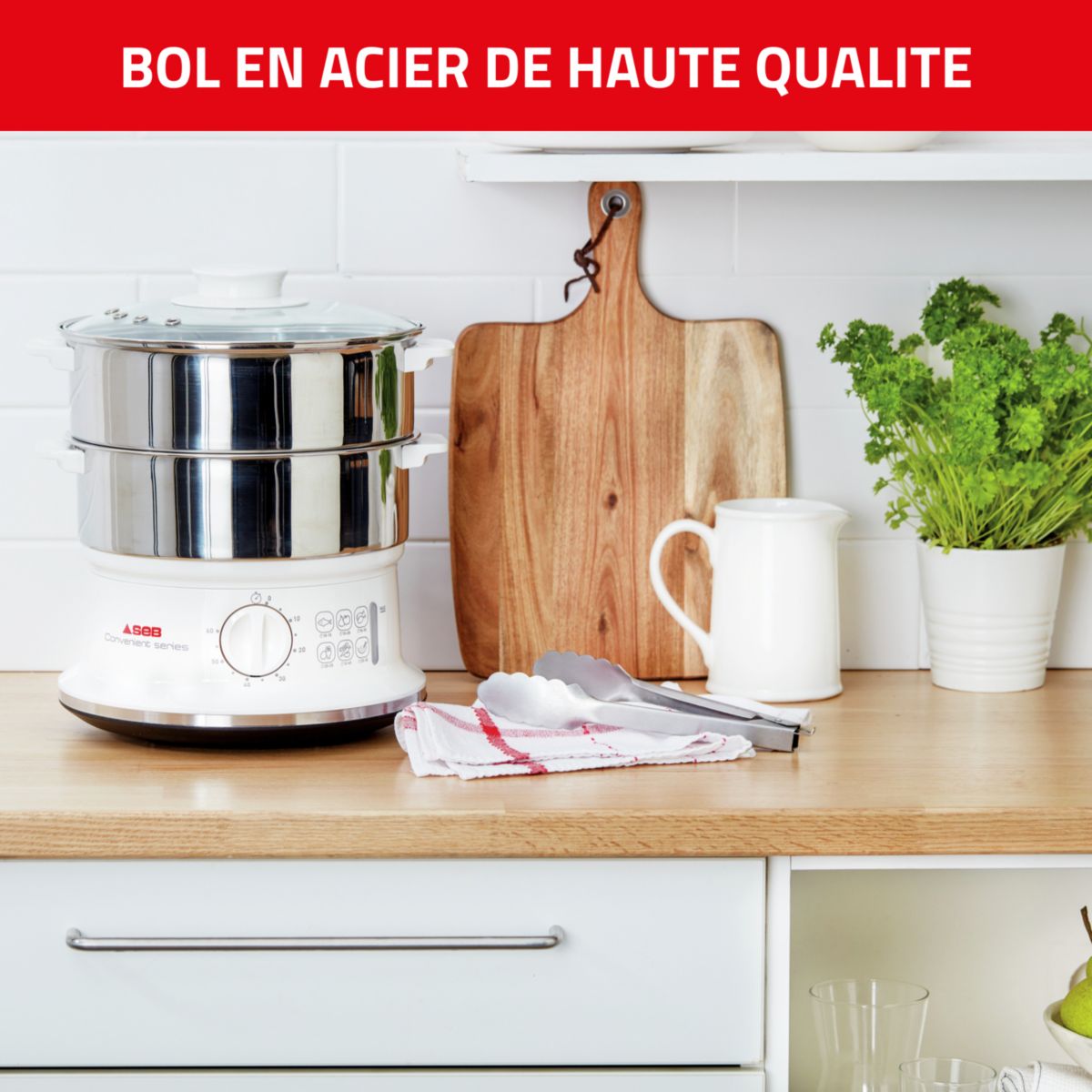 Cuiseur vapeur SEB 2 bols Inox VC145100 - 4