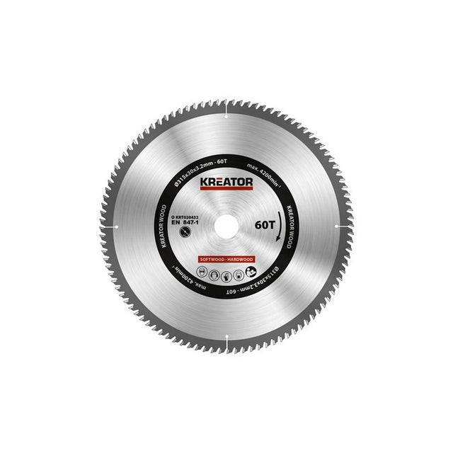 Kwb Lame De Scie Circulaire 315 X 30 Mm, Made In Germany, Coupe Rapide