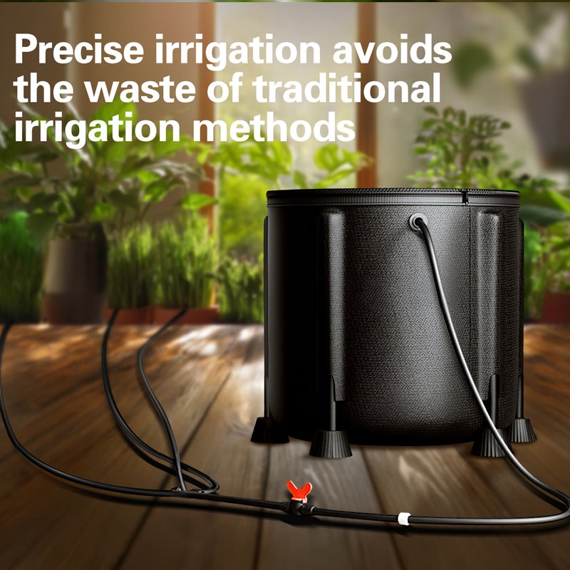 Kit d’Irrigation Goutte à Goutte Automatique avec Sprinkler+Récupérateur Eau Pluie 30L & Pompe 15W - Réservoir Stockage Extérieur pour Jardin Ménager - 7