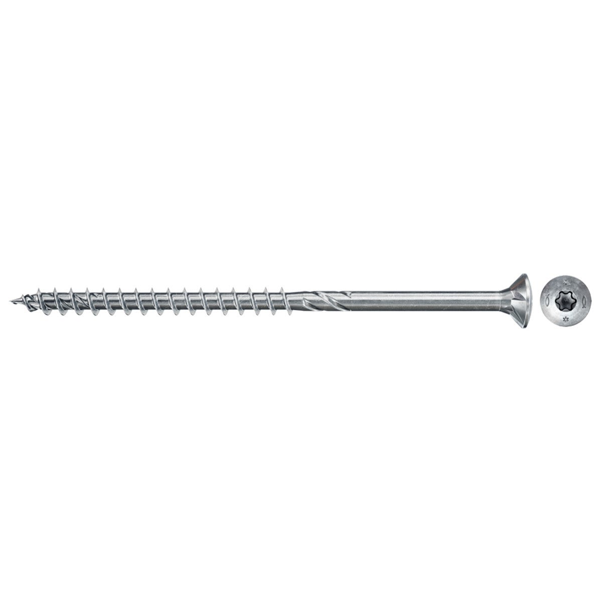 Boîte de 200 vis à bois - PowerFast FPF CTP 5x80 - Tête fraisée - Filetage partiel - Empreinte TX - 5