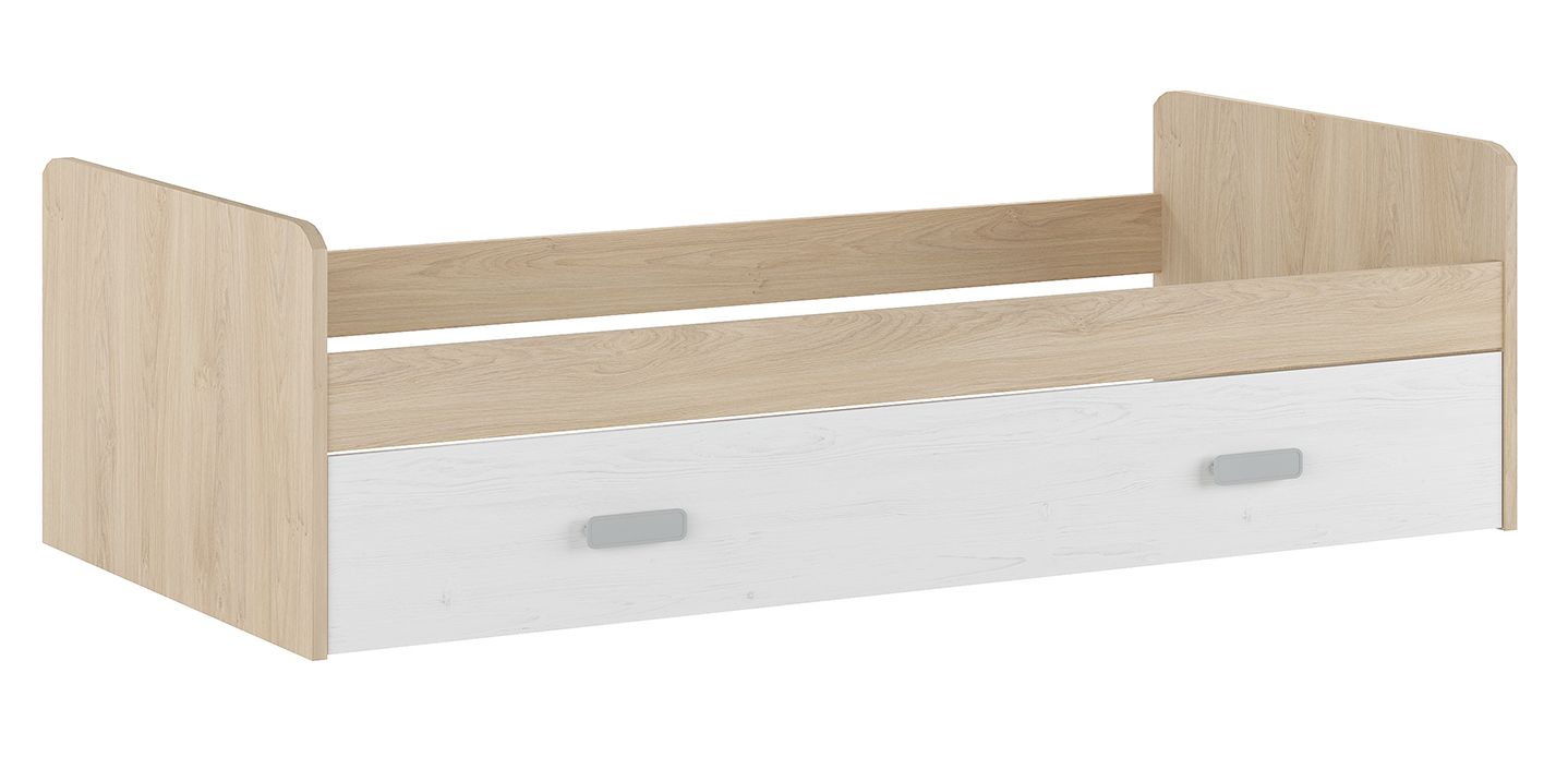 Cama Nido de Melamina Color Puccini Andersen – Ancho 194,4 cm x Fondo 98 cm x Alto 58 cm, Ideal para Habitaciones Juveniles.