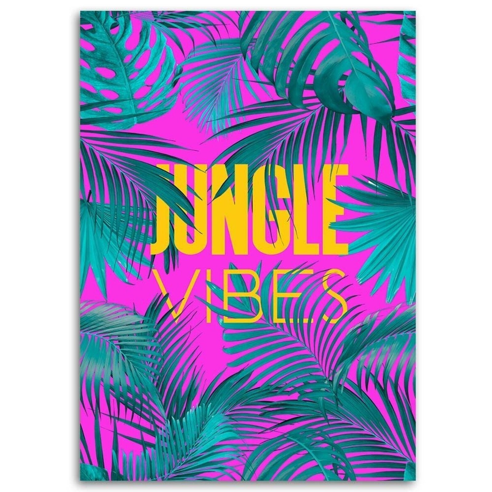 Tableau ambiance bois jungle - 70 x 100 cm - 2