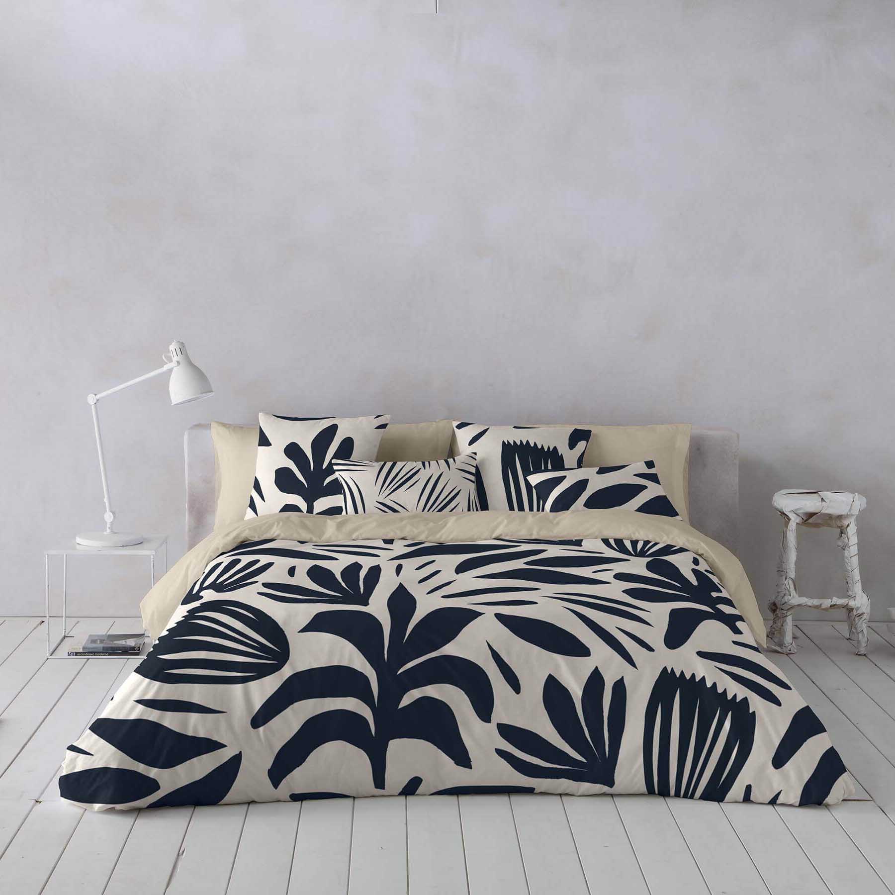 COTTON ARTean - Copripiumino reversibile Mandala Acquerello per letto da 200 (290 larghezza x 260 cm lunghezza) 50% cotone, 50% poliestere