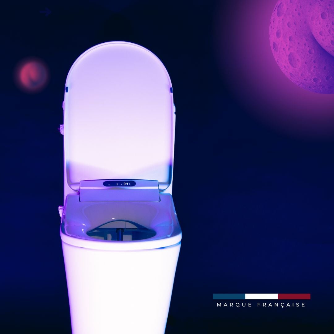 Kit Abattant WC Japonais Lavant avec eau chaude (Forme U) – Siège