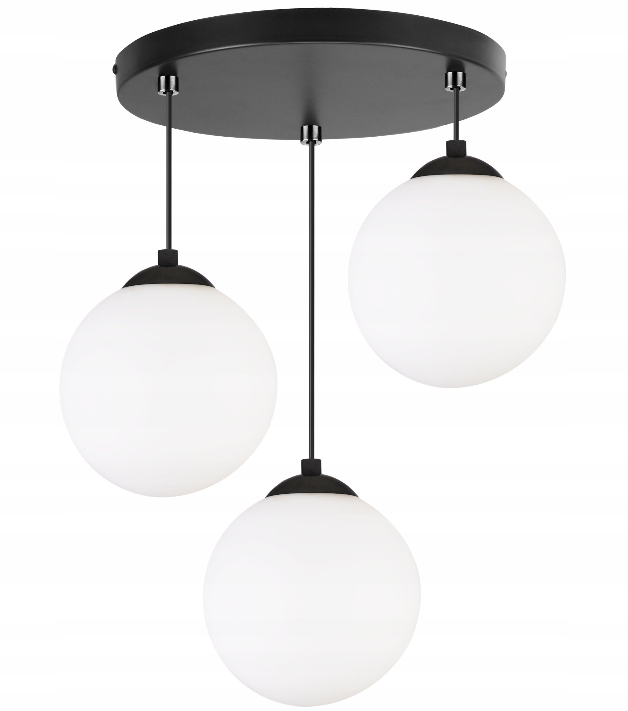 Lampa sufitowa wisząca Florence boho 3xE27 abażur kula złoto/biały Light Home LH - 9