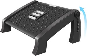 Repose-pieds Ergonomique De Bureau - Hauteur Réglable Avec Rouleaux De Massage - Antidérapant - Pour Améliorer La Posture Au Travail