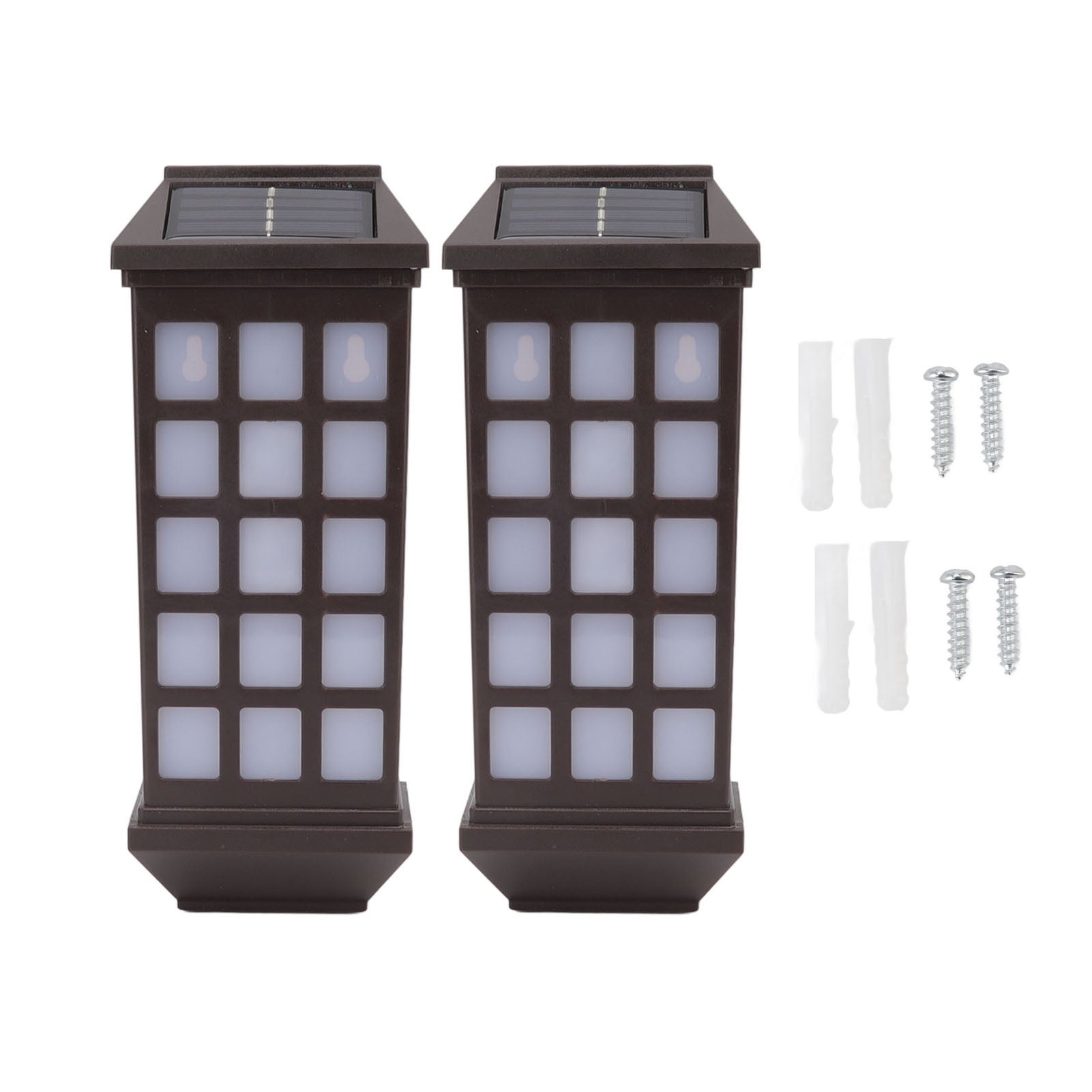 Lot De 2 Ampoules Solaires LED Blanches 8,5 Cm – Remplacement Lanterne Solaire Extérieur
