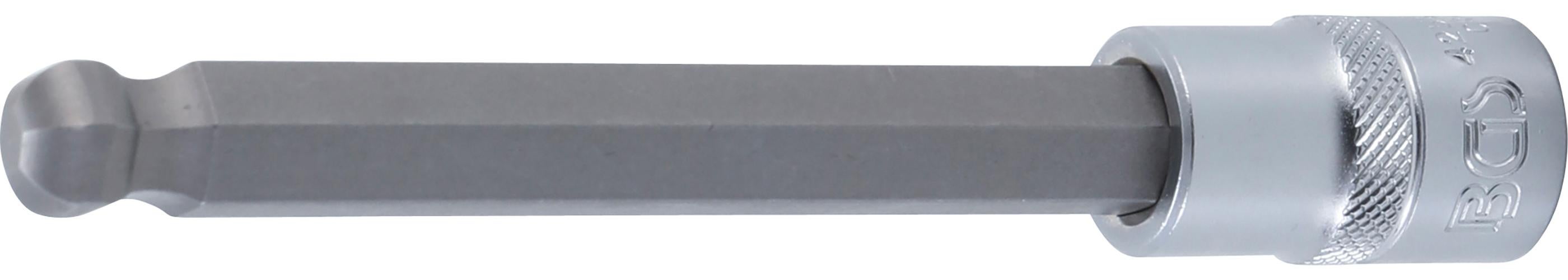 BGS Bit-Nasadka Długość 140 mm Napęd Kwadrat wewnętrzny 12,5 mm (1/2") Sześciokąt wewnętrzny z kulistą główką 12 mm - 4258-12