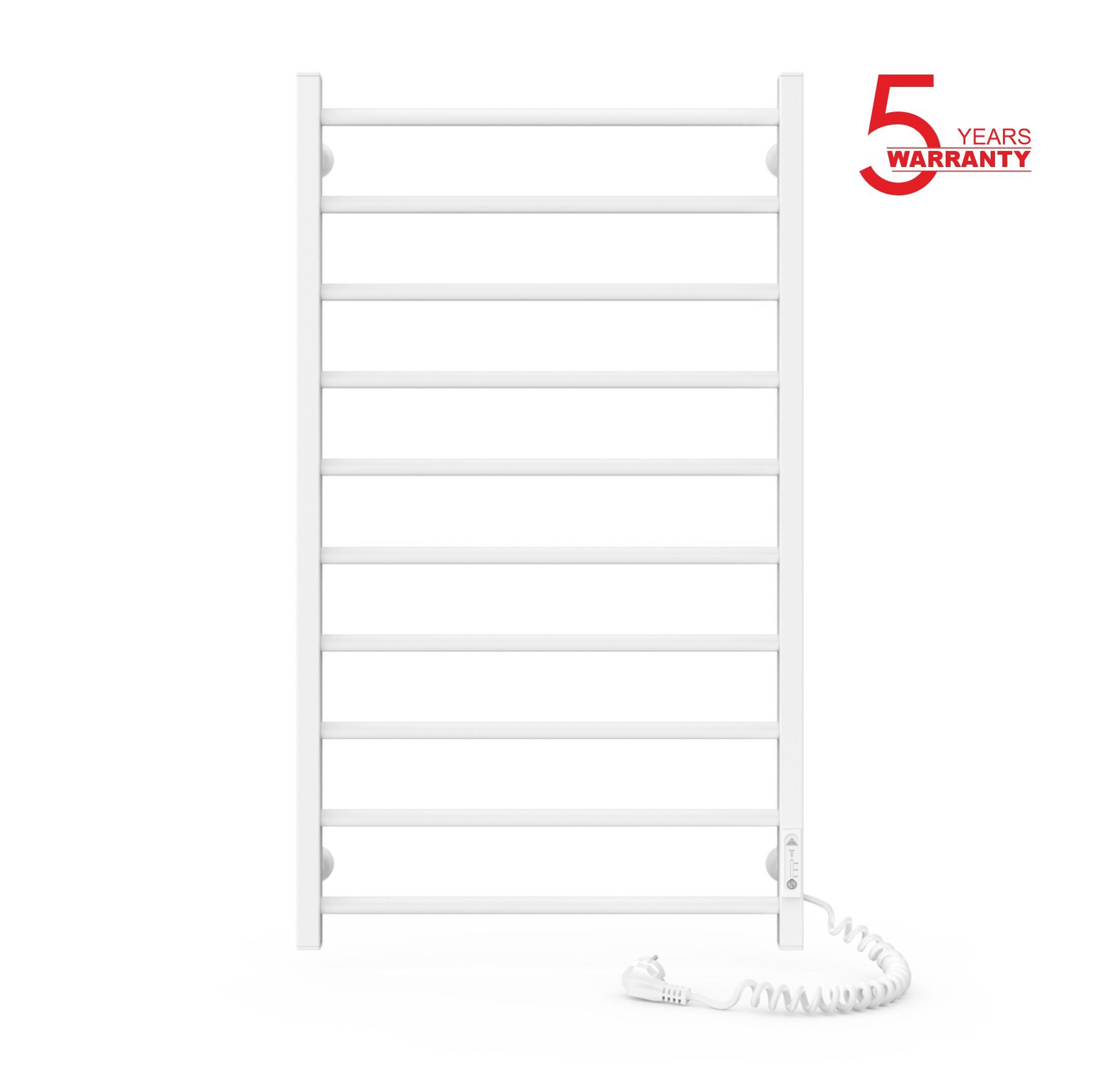 Grzejnik łazienkowy elektryczny ALFA 500x900 z minutnikiem ECO, 185W, Biały