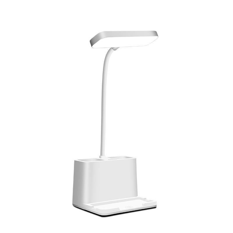 Lampa biurkowa LED, lampka do czytania ze ściemnianiem z 3 trybami, lampa biurkowa USB dla dzieci, składana lampa biurkowa z uchwytem na długopis i su