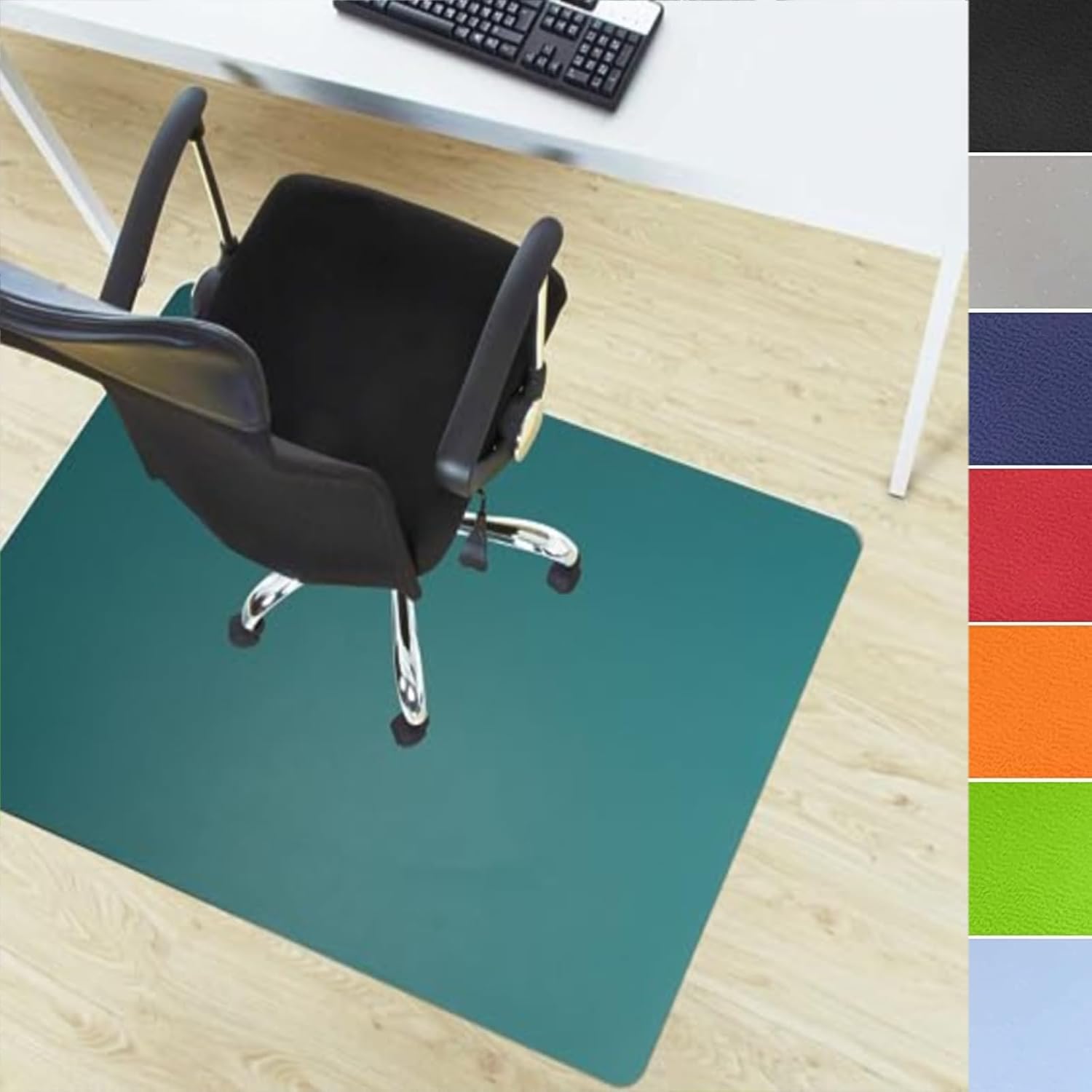 Tapis De Protection Pour Chaise De Bureau 100x120 Cm - Antidérapant - Pour Sol Dur, Parquet - Bureau, Gaming