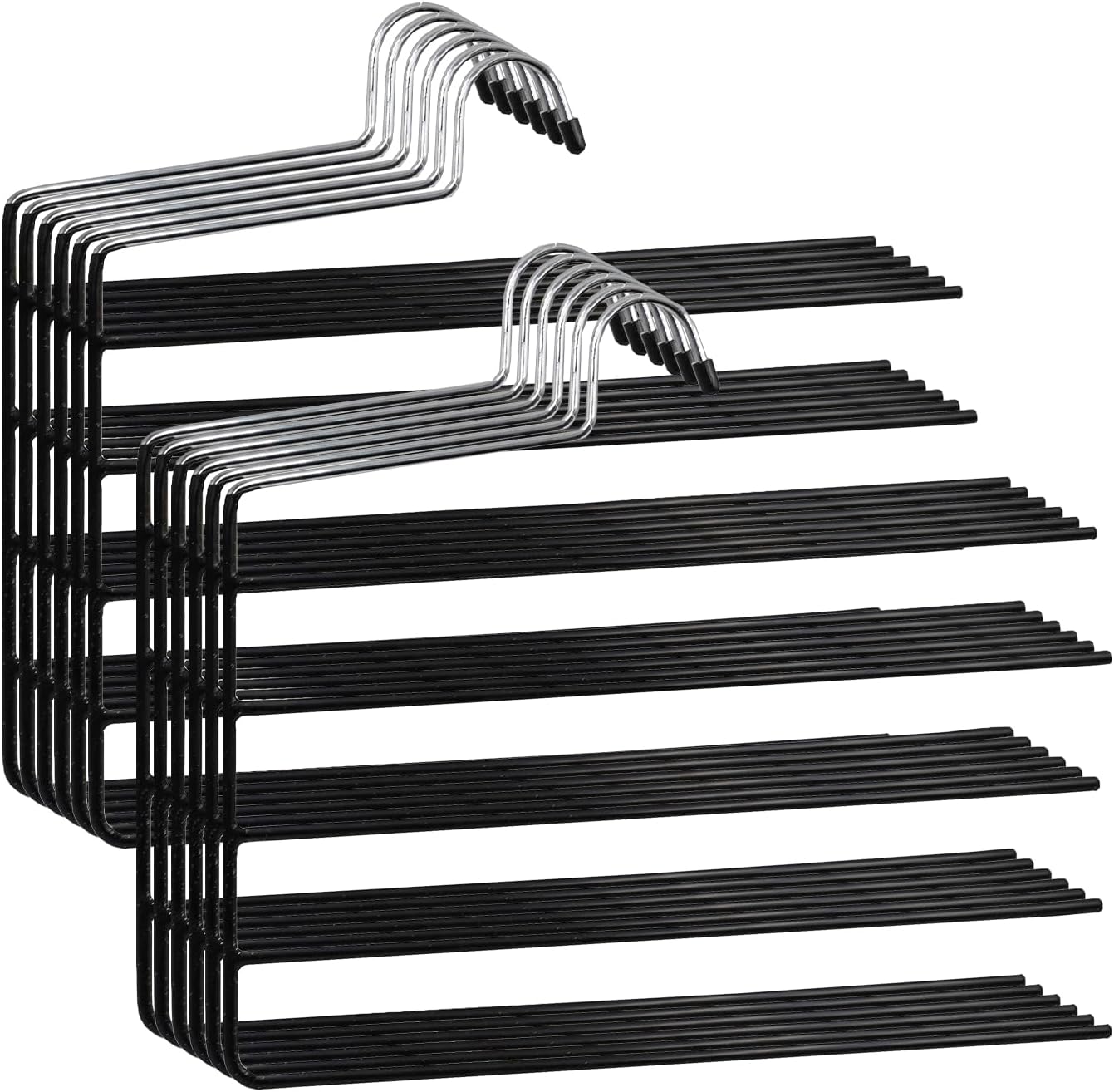 Lot de 6 cintres design bois et aluminium - Maison Lot de 6 cintres design bois et aluminium - Maison