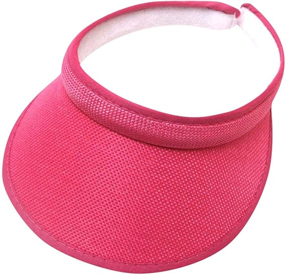 Sportowy kapelusz przeciwsłoneczny — len — unisex — rozmiar dla dorosłych (55-60 cm) — czerwony