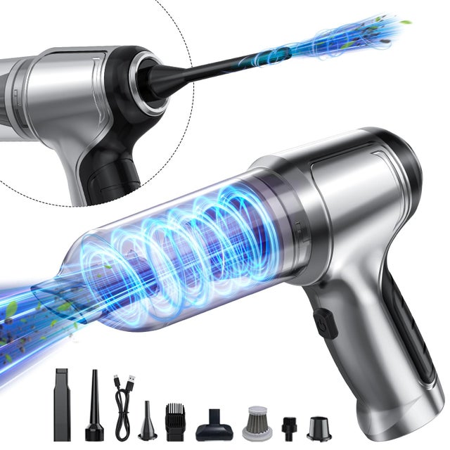Aspirateur à main à batterie, aspirateur de voiture sans fil 3 en 1 avec filtre HEPA, moteurs sans balais haute puissance 120 W portable